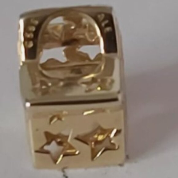 Authentic PANDORA *RETIRED AND RARE* 14K Gold Radiant Star Charm 752361C00 - Picture 8 of 15